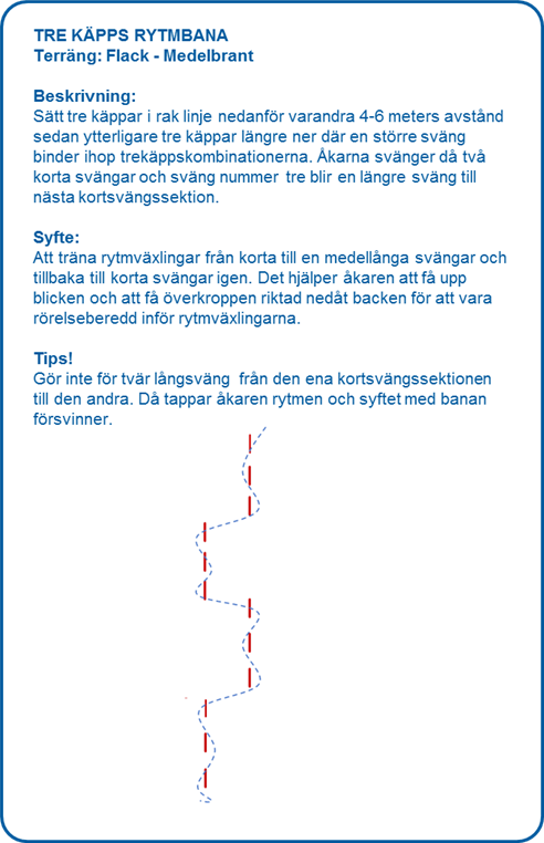 Övningsbana Alpina Teknikmärken