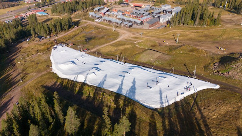 Kläppen Höstpark erbjuder skid- och snowboardåkning redan från 2 oktober. Foto: Kläppen. 