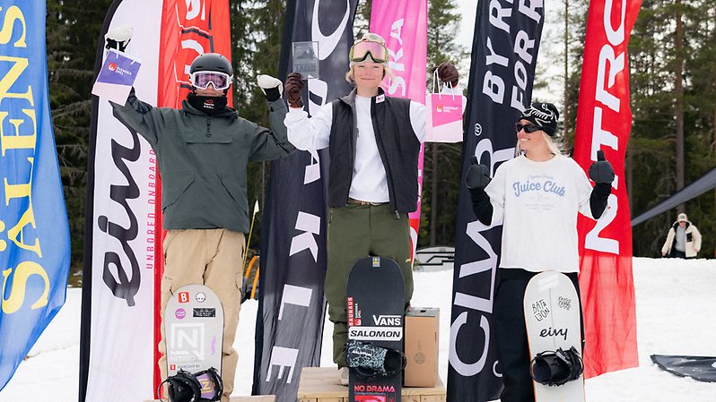 Dampallen på SM i big air. Foto: Daniel Bernstål.
