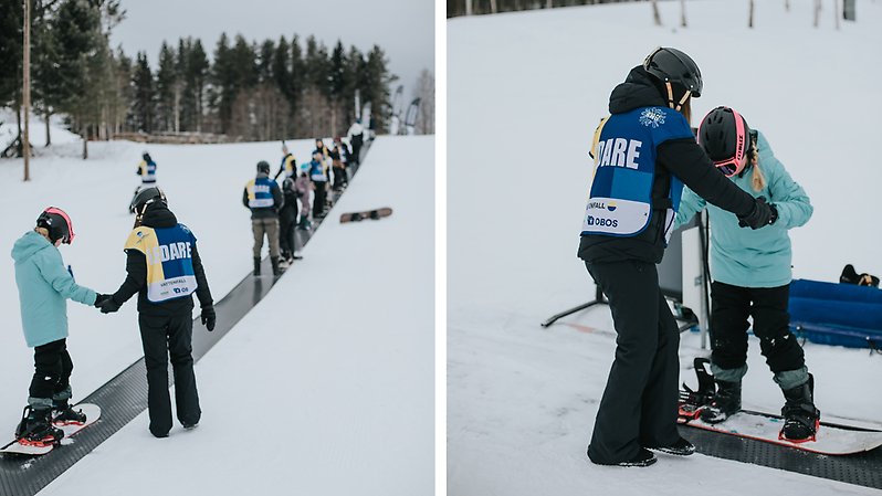 Alla på snö i Vännäs. Foto: Amelie Näslund/Liljaskolan.