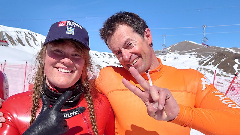 Britta Backlund och Simone Origone